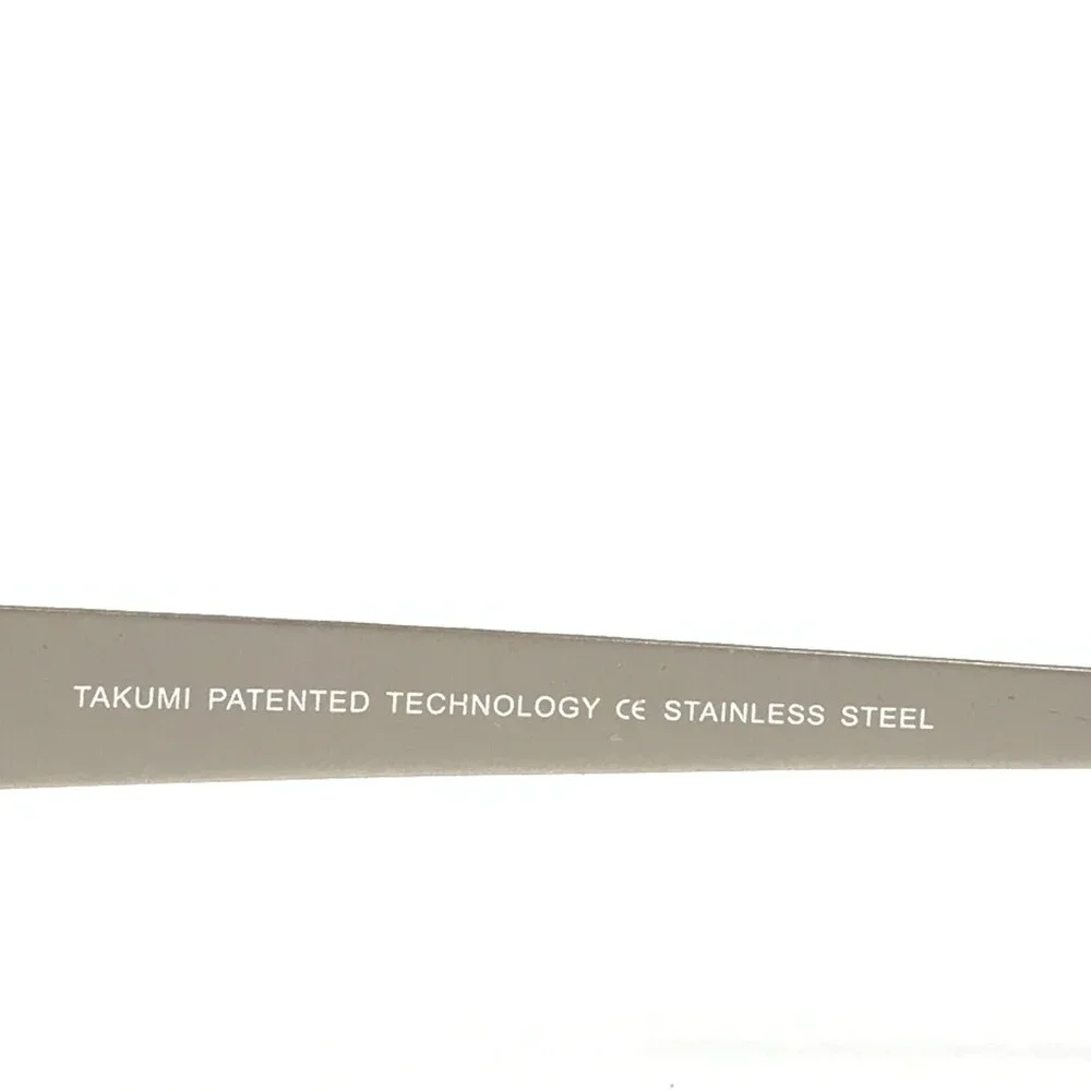 Takumi Eyeglasses Frames TK1102 10 Brown Grey Square Half Rim 57-19-145